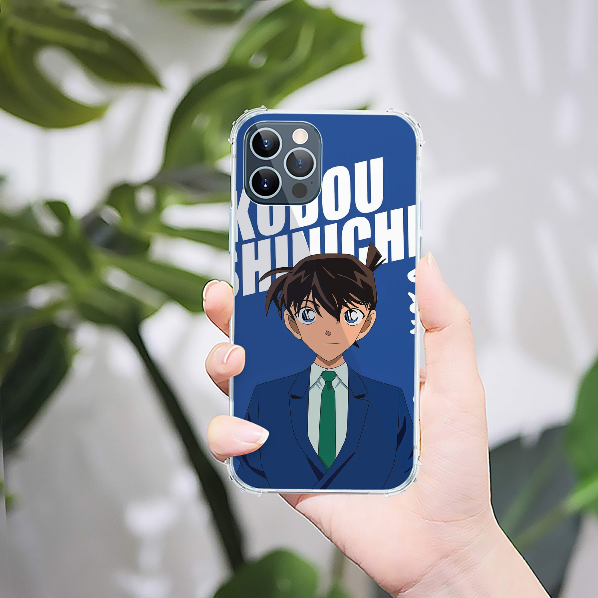 （画像用） 名探偵コナン Detective Conan 【iPhone 12シリーズ対応】透明スマホケース（クリアソフトケース）